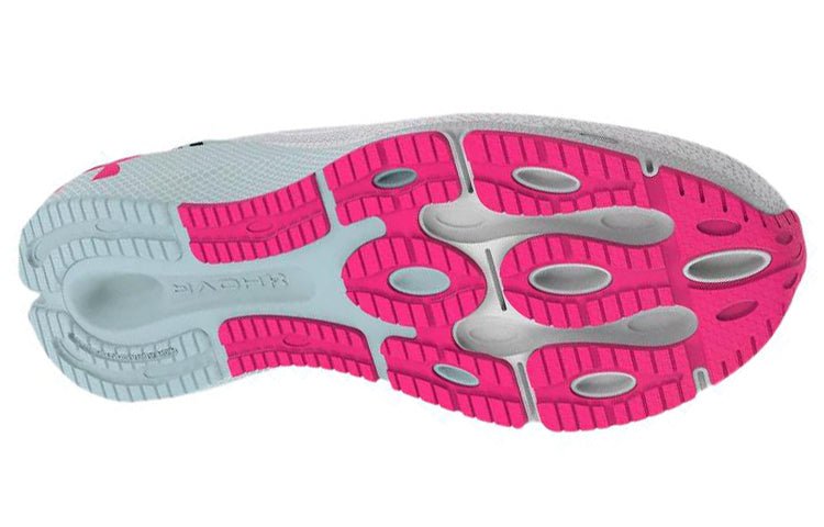 حذاء رياضي Under Armour HOVR Machina 3 باللون الأبيض والوردي - رفعة