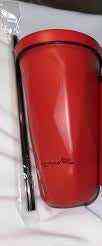Dark red thermal mug with sleek design for hot drinks