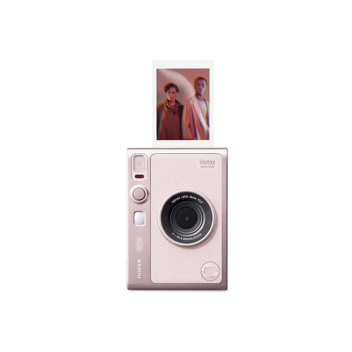 كاميرا فورية FUJIFILM instant mini Evo اصدار روز بتصميم روزي وطباعة صور فورية عالية الجودة