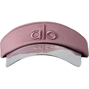 alo yoga brand letter embroidery design polyester sun-protective hat for women, pink