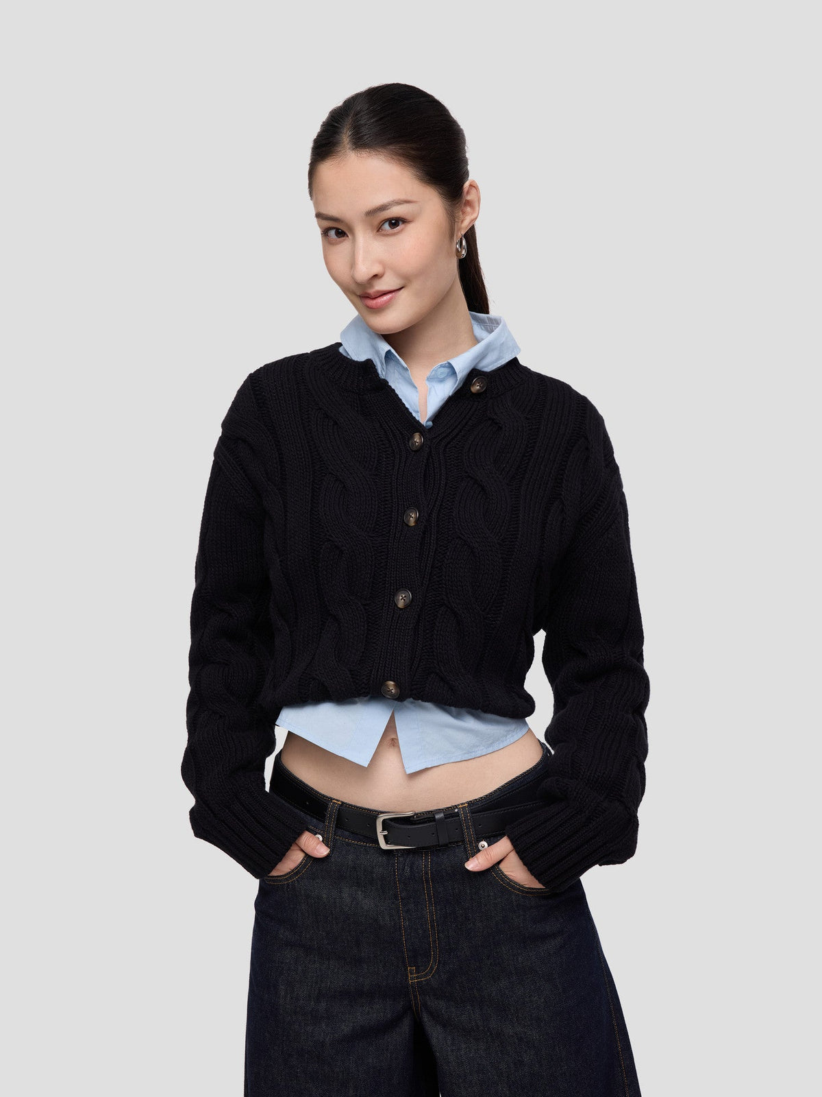 كارديغان نسائي محبوك سميك Gap 2SW623060 - رفعة