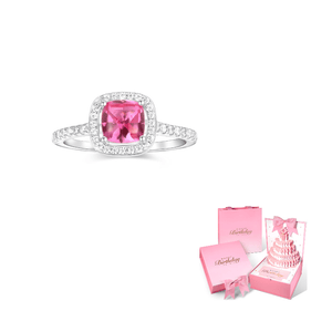 APM Monaco Zircon 925 Silver Ring Carmine.