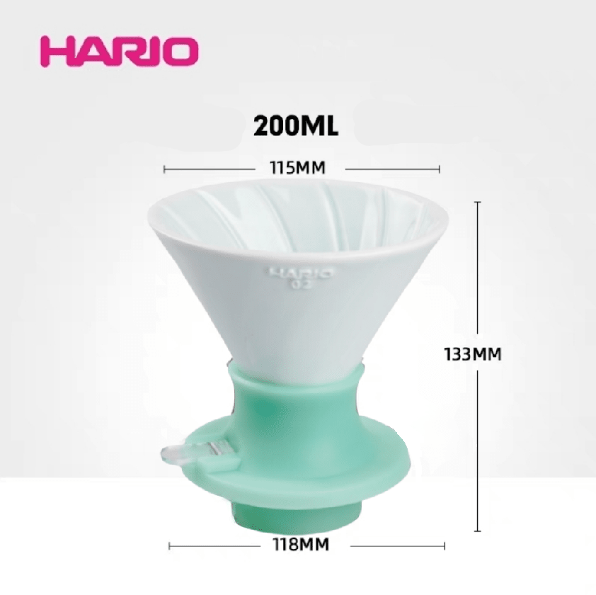 قمع تقطير قهوة HARIO V60 Switch بصمام تحكم - رفعة