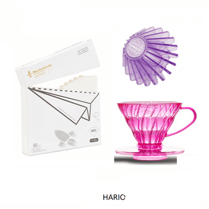 قمع ترشيح قهوة V60 من HARIO مادة Tritan لون أخضر - رفعة