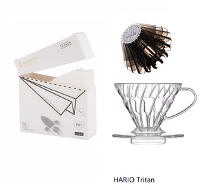 قمع ترشيح قهوة V60 من HARIO مادة Tritan لون أخضر - رفعة