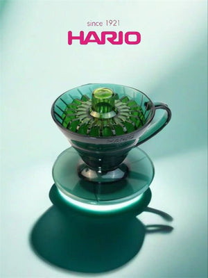 قمع ترشيح قهوة V60 من HARIO مادة Tritan لون أخضر - رفعة