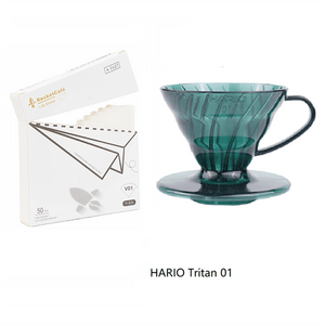 قمع ترشيح قهوة V60 من HARIO مادة Tritan لون أخضر - رفعة