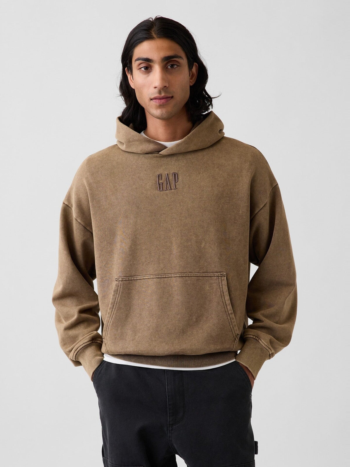 كنزة بقبعة من المخمل الخفيف للجنسين Gap 000912707 - رفعة