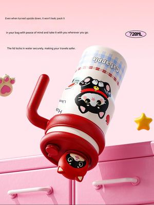 كوب عازل حراري Ceramic Liner سعة 720ML بتصاميم كرتونية لطيفة - رفعة
