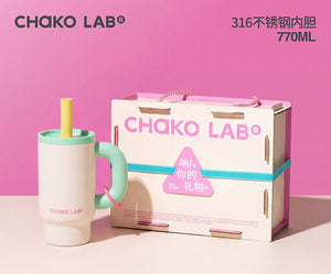 كوب حراري بشفاط CHaKOLAB Hexu Little Overlord سعة 770 مل - رفعة