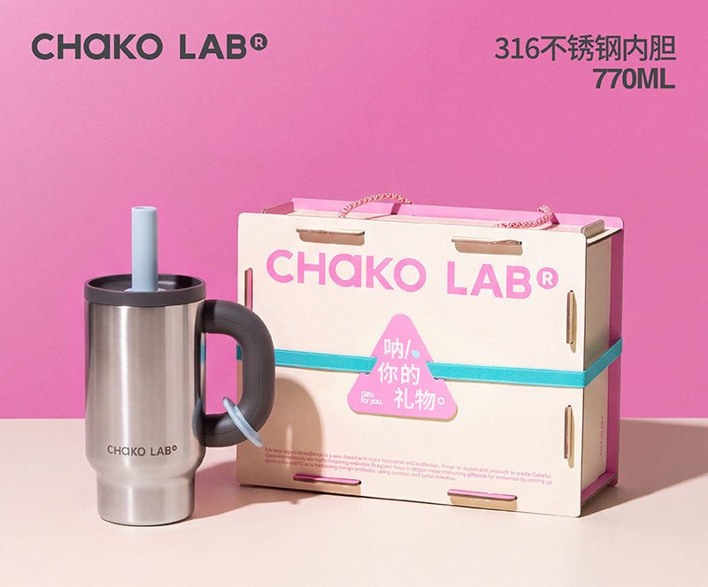 كوب حراري بشفاط CHaKOLAB Hexu Little Overlord سعة 770 مل - رفعة