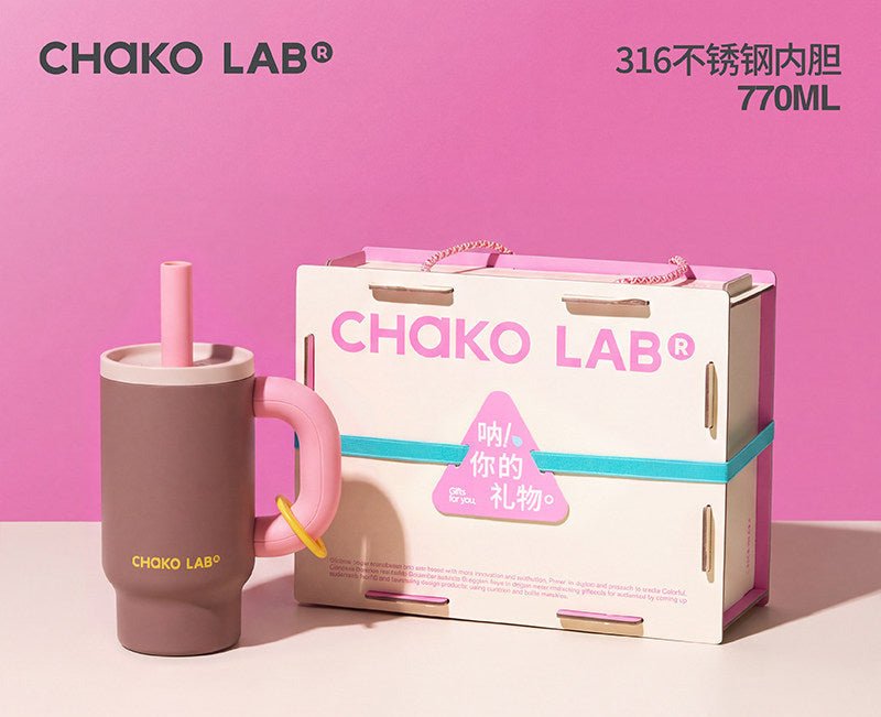 كوب حراري بشفاط CHaKOLAB Hexu Little Overlord سعة 770 مل - رفعة