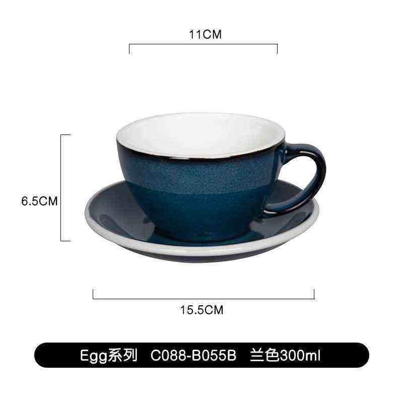 كوب Latte و Cappuccino سيراميك بتصميم Egg سعة 300ml.