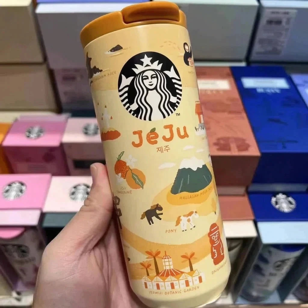 كوب ستاربكس بتصاميم مدن كوريا، ترمس أو مج بسعة 355 مل، الصورة الثانية