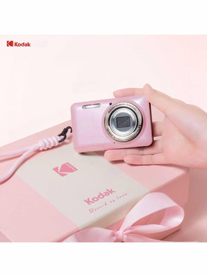 Kodak Pixpro FZ55 | كاميرا ديجيتال 16 ميجابكسل زووم 5x - وردي لؤلؤي.