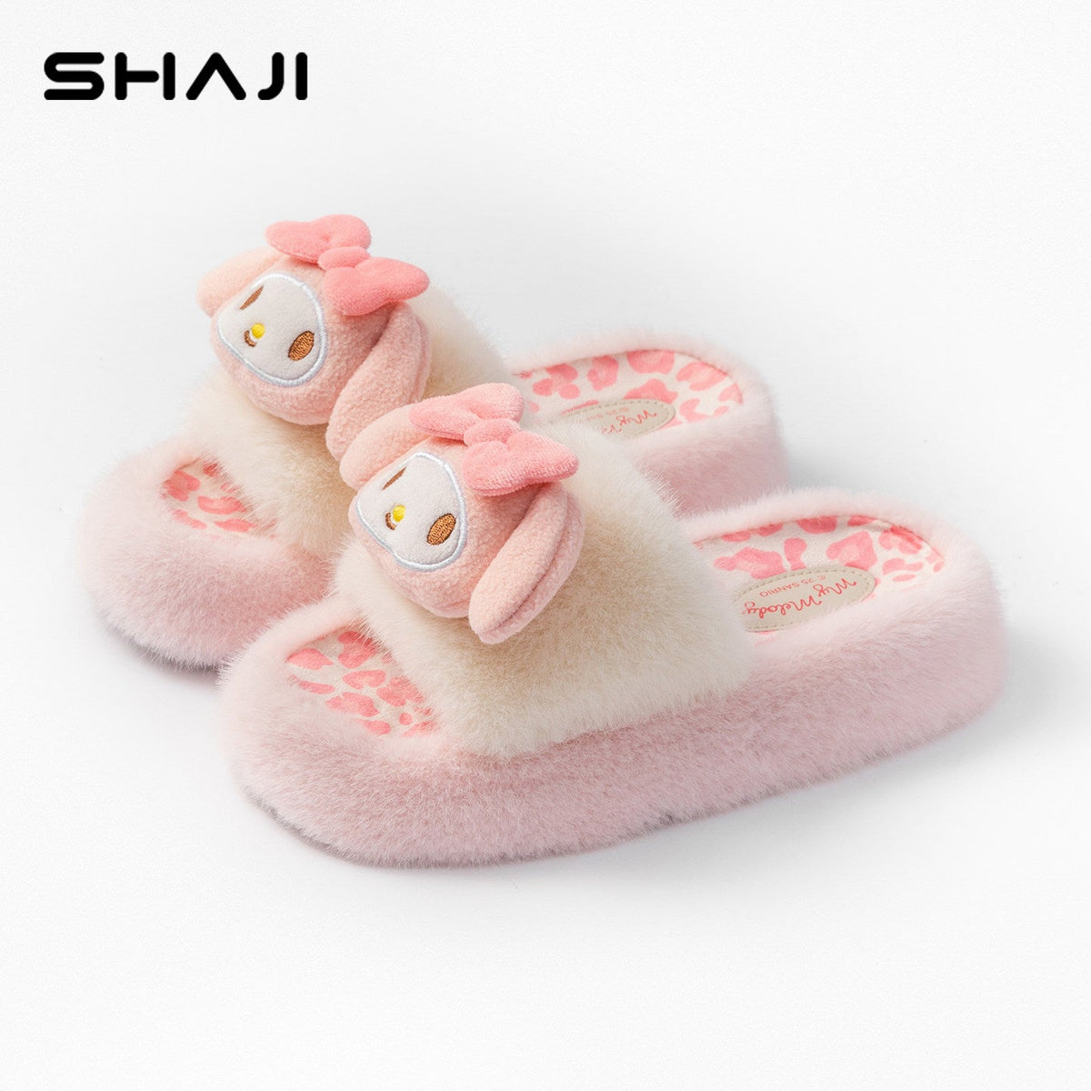 KT Cat Cotton Slippers for Women 2026 New Indoor Home Non-slip Cute Thick-Soled Furry Slippers for Women's Winter Outerwear - رفعة