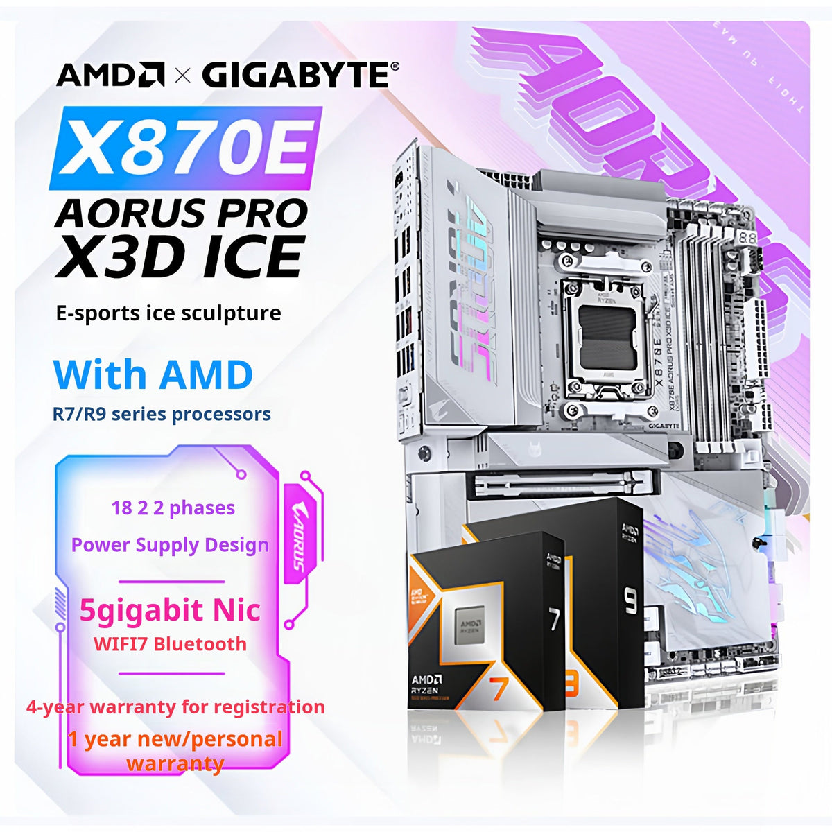 لوحة أم Motherboard AMD B850 / X870E لتجميعات قيمنق - رفعة