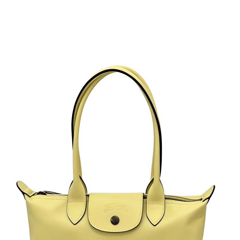 LONGCHAMP Le Pliage Xtra brand classic logo embossed cowhide long-handled baguette handbag shoulder bag medium size women's gray color