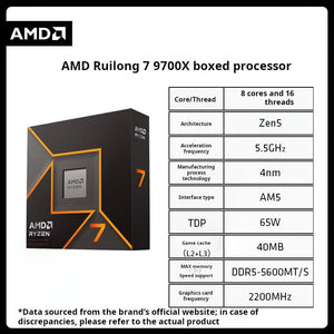معالج أصلي AMD Ryzen 9000 Series للكمبيوتر AM5 - رفعة