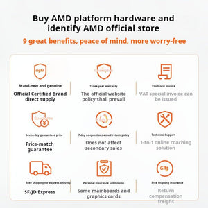 معالج أصلي AMD Ryzen 9000 Series للكمبيوتر AM5 - رفعة