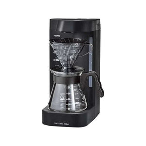 ماكينة القهوة الأوتوماتيكية من هاريو بالقمع والدورق الزجاجي
