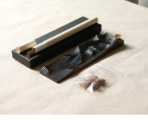 مبخرة خشبية فاخرة بتصميم الجبال | Wooden Incense Burner - رفعة