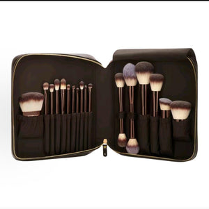 مجموعة فرش مكياج Hourglass مع حقيبة فاخرة Makeup Brushes - رفعة