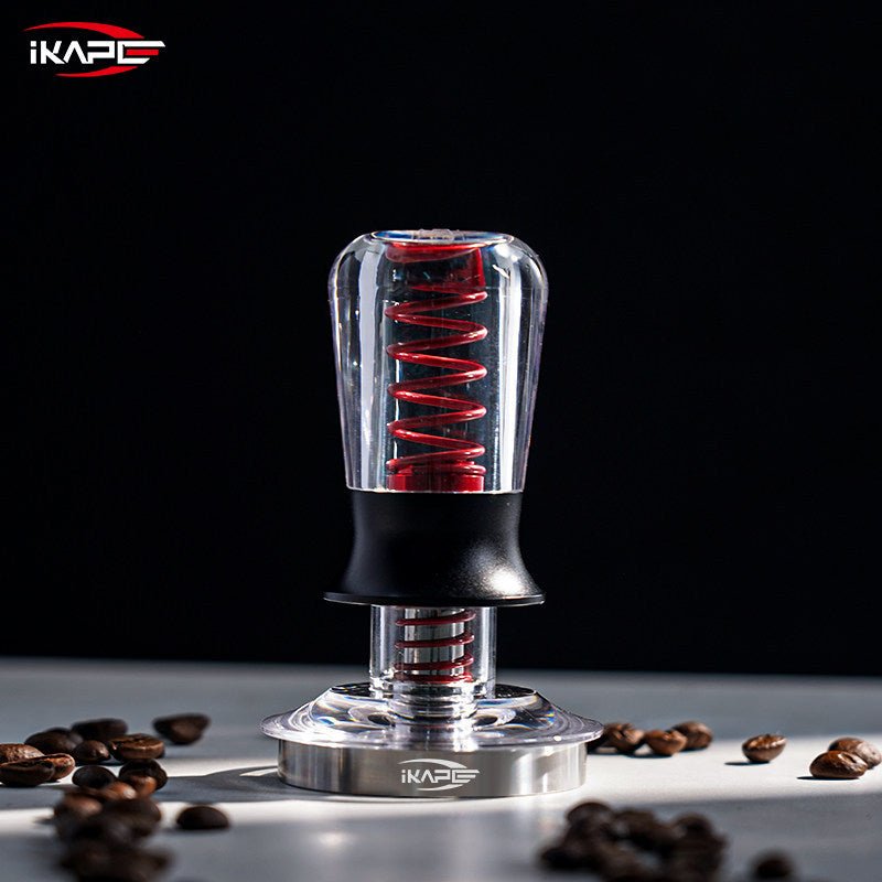 مكبس قهوة اسبريسو معاير IKAPE بضغط ثابت شفاف - رفعة