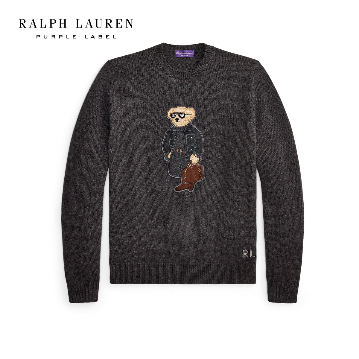 لقطة أخرى لكنزة الكشمير بولو بير من Ralph Lauren Purple Label