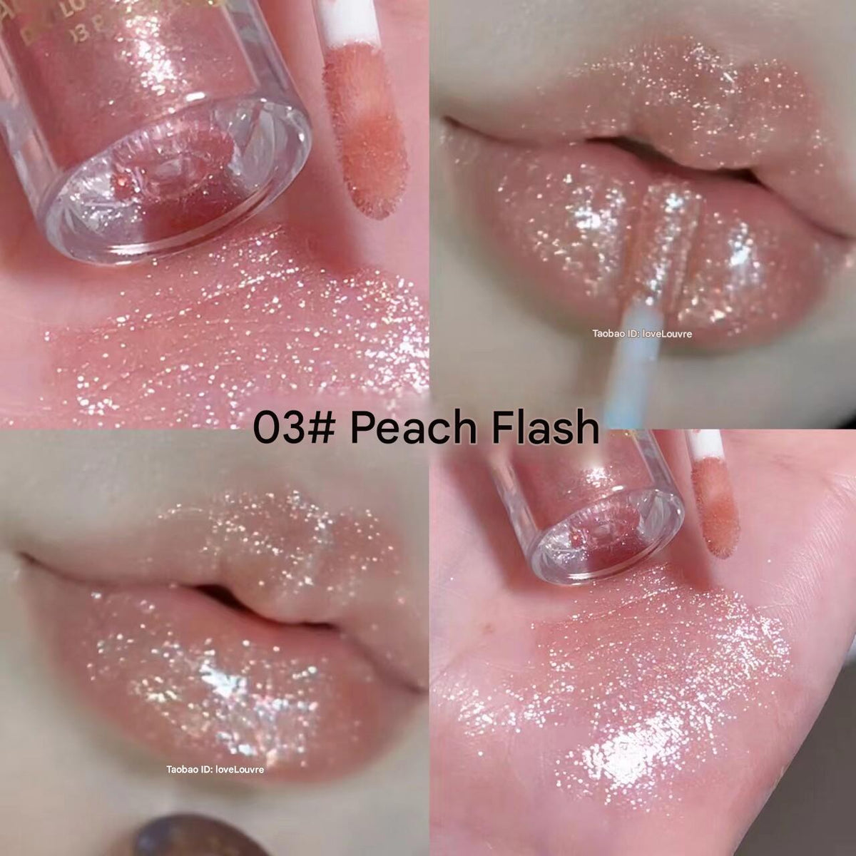 ملمع شفاه Lip Gloss بلمعة جليتر براقة وتغطية فائقة - رفعة