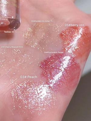 ملمع شفاه Lip Gloss بلمعة جليتر براقة وتغطية فائقة - رفعة
