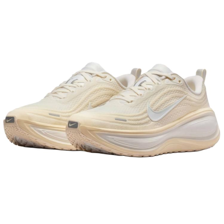 Nike Vomero Plus Daily Comfortable Breathable Reflective Rebound ZoomX Casual Training Running Shoes Women's Beige White - رفعة