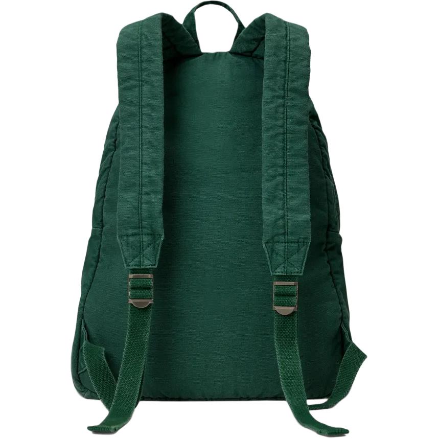 Back view of an authentic Polo Ralph Lauren backpack in green, featuring adjustable padded shoulder straps for extra comfort.

الجهة الخلفية لحقيبة ظهر Polo Ralph Lauren أصلية باللون الأخضر، تتميز بأحزمة كتف مبطنة وقابلة للتعديل لراحة إضافية.