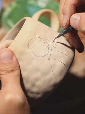 Yifang handmade coffee cup  Van Gogh صنلعة يدوية.