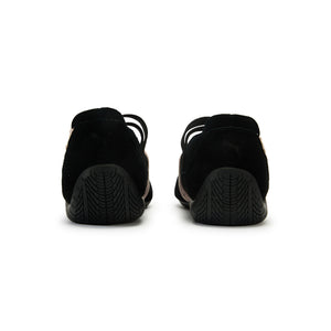 Puma Speedcat Ballet black pink footwear back view showing heel construction and profile.