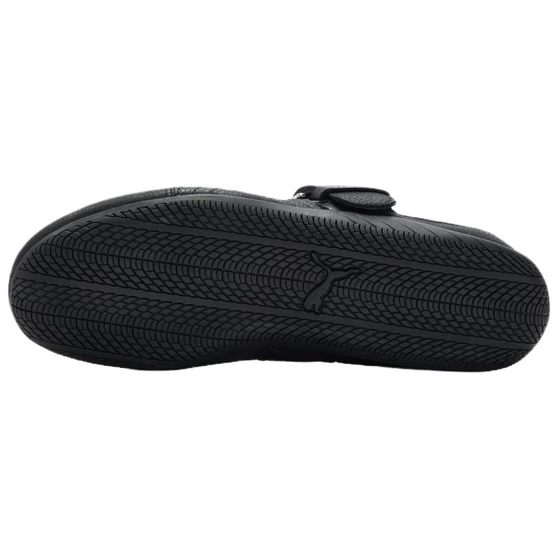Puma Speedcat Ballet Strap black shoes bottom rubber outsole pattern showing tread design.