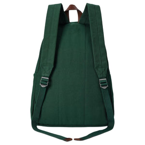 Back view of an authentic Ralph Lauren Polo Bear green backpack featuring a premium brown leather top handle and padded adjustable shoulder straps for extra comfort.

الجهة الخلفية لحقيبة ظهر Ralph Lauren Polo Bear باللون الأخضر أصلية، تتميز بمقبض علوي من الجلد البني الفاخر وأحزمة كتف مبطنة وقابلة للتعديل لراحة إضافية.