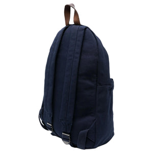 Side angle view of an original Ralph Lauren Polo Bear navy blue backpack showing durable canvas fabric and spacious design for school essentials.

عرض من الزاوية الجانبية لحقيبة ظهر Ralph Lauren Polo Bear باللون الكحلي أصلية يوضح القماش المتين والتصميم الواسع لمستلزمات المدرسة.