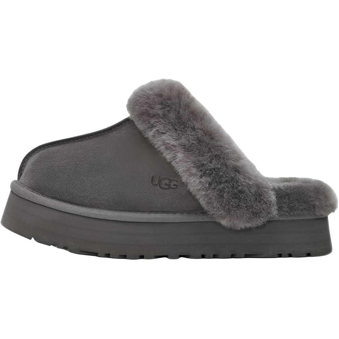 شبشب منزلي UGG Disquette الرمادي من الأمام
