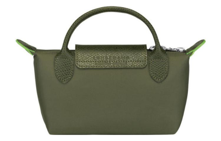 شنطة لونشامب Le Pliage Green من الخلف باللون الأخضر