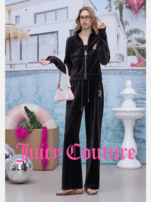 سروال نسائي طويل من المخمل القطني Juicy Couture - رفعة