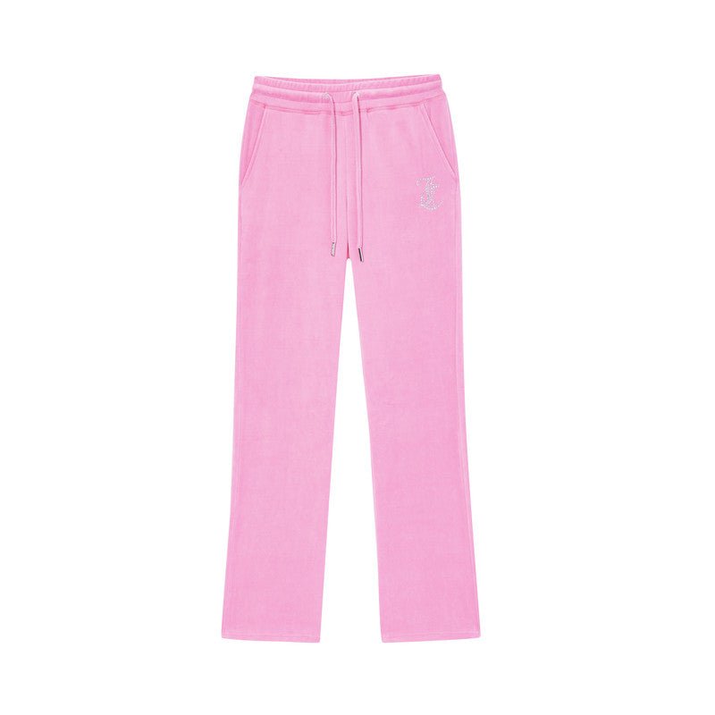 سروال نسائي طويل من المخمل القطني Juicy Couture - رفعة