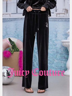 سروال نسائي طويل من المخمل القطني Juicy Couture - رفعة