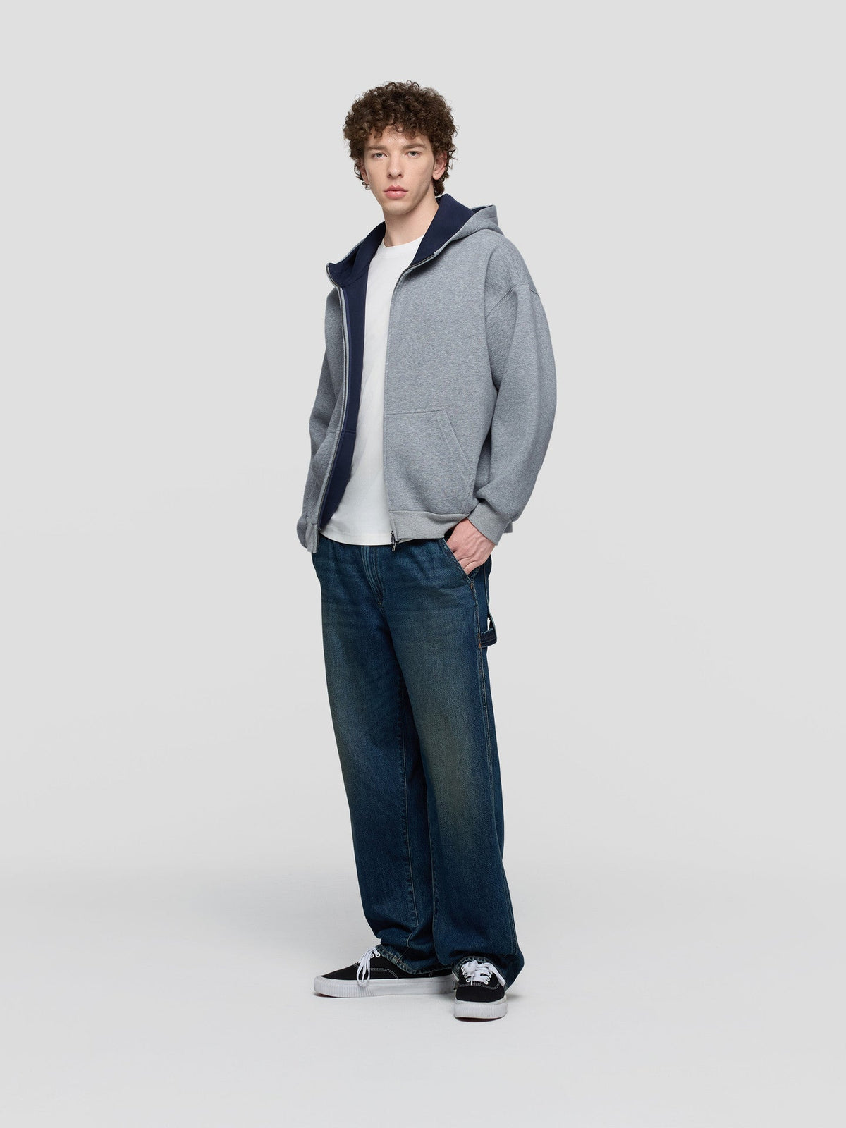 سترة بقبعة للجنسين بألوان متباينة Gap 1SS623902 - رفعة
