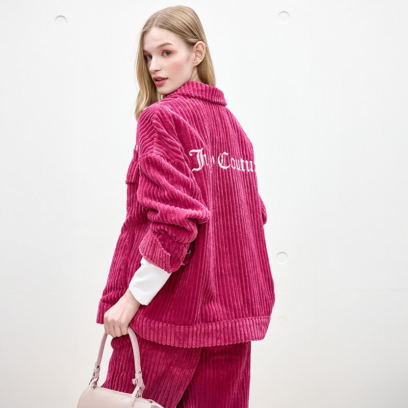 سترة نسائية Juicy Couture من الكوردروي السميك - رفعة