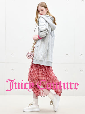سترة نسائية مبطنة طويلة بقبعة وسحاب Juicy Couture - رفعة