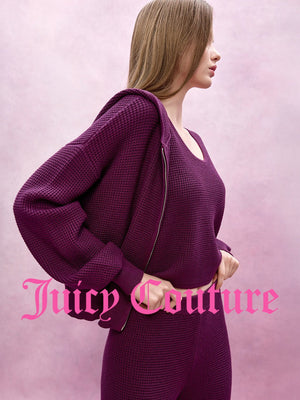 سترة نسائية محبوكة مفتوحة Juicy Couture Slow Cleanfit - رفعة