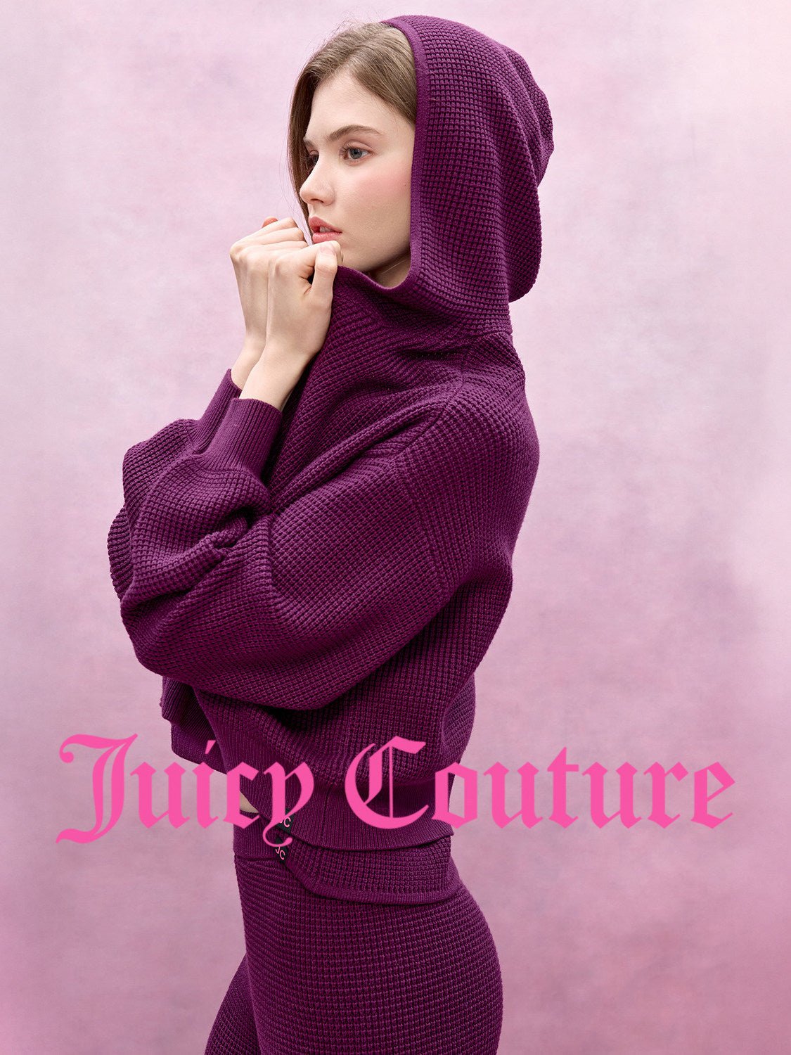 سترة نسائية محبوكة مفتوحة Juicy Couture Slow Cleanfit - رفعة