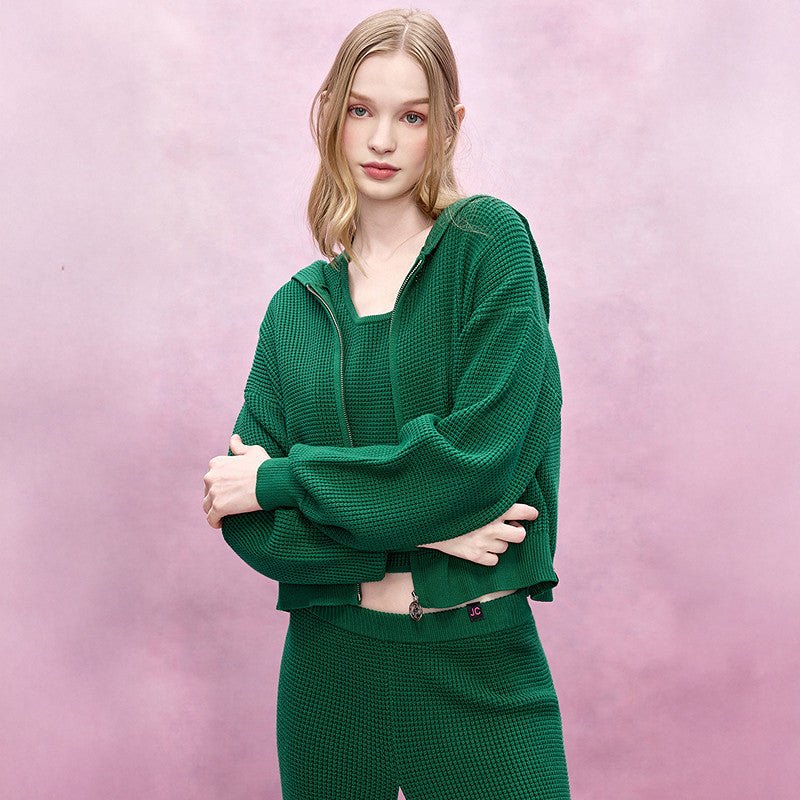 سترة نسائية محبوكة مفتوحة Juicy Couture Slow Cleanfit - رفعة