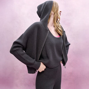 سترة نسائية محبوكة مفتوحة Juicy Couture Slow Cleanfit - رفعة